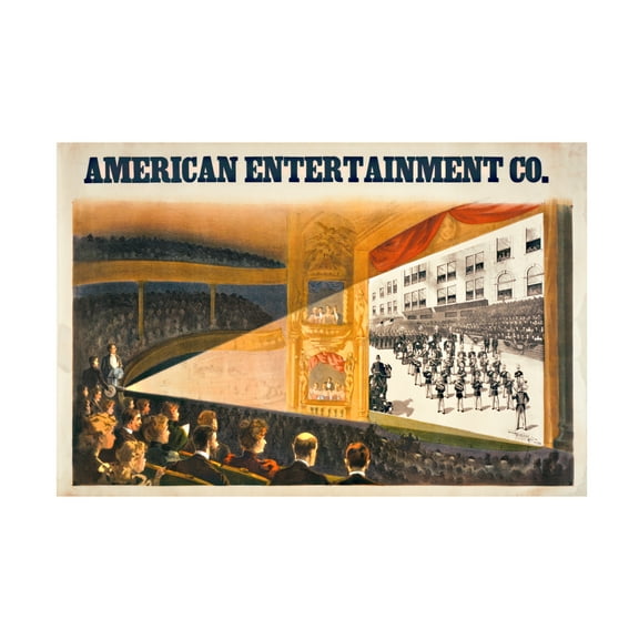 Trademark Fine Art Print Collection American Entertainment Canvas Wall Art - 30x47