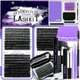 thumbnail image 1 of Kit de extensión de pestañas DIY 804 piezas D Curl Individual Lash Clusters Juego de extensión de pestañas con espejo Caja de almacenamiento de pestañas Lash Bond&Seal Pegamento Removedor Pinzas Aplic, 1 of 5