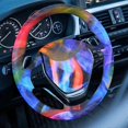 thumbnail image 4 of Rainbow Flames Hydrographic Film Water fer Printing Film Hydro Dip Film 50cmX100cm, 4 of 5