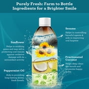 GuruNanda Oil Pulling Natural Mouthwash - Original Ayurvedic Blend for Healthy Teeth & Gums - 8.45 fl oz.