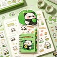 thumbnail image 4 of Clearance Under $3, 1 Set Adorable Panda Themed Stationery, Cute Writing Set with Notebook & Pens, Fun Gift for Panda Lovers & Office Supplies, 12.2x25.2x1.5cm(A), 4 of 5