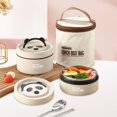 thumbnail image 1 of Juego de fiambrera, contenedores para el almuerzo, tapa hermética con bolsa, fiambrera apilable, caja Bento para aperitivos, para senderismo, viajes,, 1 of 8