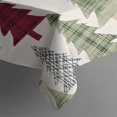 thumbnail image 4 of Multicolor Christmas Tree Pattern Rectangle Tablecloth 60"x120",Waterproof Polyester Rectangle Table Cloth, Wipeable Spillproof Polyester Tablecloth for Dining, Camping, Indoor and Outdoor, 4 of 6