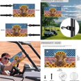 thumbnail image 6 of XYZCANDO Cow Sunflower 4pcs Golf Cart Seat Covers Golf Cart Steering Wheel Covers USA Flag 2pcs Golf Cart Flags American Flag Golf Cart Decor Golf Cart Wheel Cover Double Sided Golf Cart Flag Blue, 6 of 7
