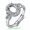 AB016 Model Size 7X9, variant on Womens Ring Adjustable Opening Heart Shape Empty Ring Holder Included Silver Plated Platinum Ring Frame Accessories Nepal White Copper Ring for Women