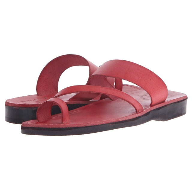 Jerusalem Sandals Sandale à Enfiler en Caoutchouc Zohar pour Femmes, Rouge, 38 EU/7 m US