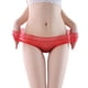 thumbnail image 1 of Gibobby Panty sexy Ajuste Bragas transparentes ultrafinas sexis para mujer, bragas transpirables cómodas y sin costuras para mujer, bragas cintura , bragas encaje malla（Rojo， M), 1 of 5