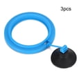 thumbnail image 3 of Alimentador de acuario de plástico azul y negro de 3 piezas con anillo de alimentación y ventosa para todo tipo de alimentos flotantes de hundimiento lento., 3 of 10