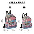 thumbnail image 3 of JIALIOU Mini Backpack Purse for Women Quilted Casual Daypack Small Travel Shoulder Bag, Skeleton Relaxing on Swimming Ring, 3 of 7