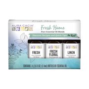 Aura Cacia Fresh Home Pure Essential Oil Blends, 0.25 fl oz Bottles (3 Pack)