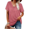 thumbnail image 1 of T-Shirts pour Femmes, Manches Courtes, Coupe Ample, Été, 1 of 4