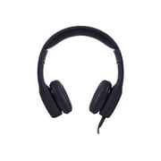 LilGadgets Connect+ Kids Headphones Wired with Microphone, Volume Limiting for Safe Listening, Adjustable Headband, Cushioned Earpads for Comfort, Noise Cancelling Headphones for Kids, Black