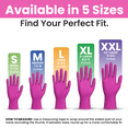thumbnail image 5 of SAFEWAY USA Disposable Nitrile Gloves, Multi-Purpose Ambidextrous Design with Textured Fingertips for Salon, Esthetician, Nail Tech, Tattooing, House Chores, Food Prep and More. — (100 pcs, X-Large), 5 of 7