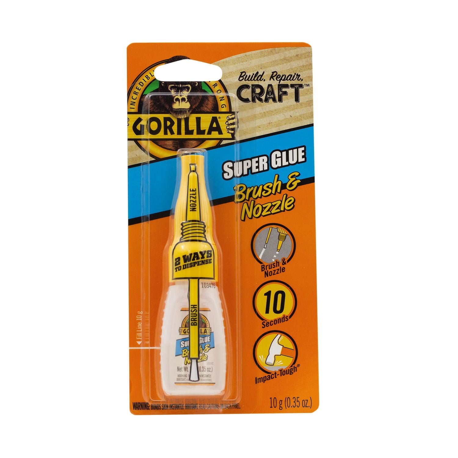 Super Glue Brush & Nozzle, 10g