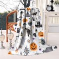 thumbnail image 3 of Halloween Pattern Blanket,Comfortable Soft Lamb Wool Throw Blanket,All Season,Warm Lightweight Blankets for Sofa Bed Couch Living Room Chair,50"x60", 3 of 4