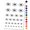 Black, variant on 5k Euro Oval Race Running Runner Water Resistant Temporary Tattoo Set Fake Body Art Collection - Yellow