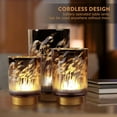 thumbnail image 5 of Small Battery Operated Table Lamp with Remote, Pampas Cordless Glass Accent Lamp Lights for Bedroom Kitchen Living Room, 5 of 16