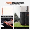 thumbnail image 3 of VEVOR Collapsible Rain Barrel, 100 Gallon/380 L Portable Water Tank, PVC Rainwater Collection Barrel with Spigots and Overflow Kit, Water Barrel for Garden Water Catcher, 3 of 9
