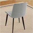 thumbnail image 6 of JERFIT Modern Dining Chairs Set of 4, Grey Faux Leather Upholstered Side Chairs with Ergonomic Back Support for Kitchen, Restaurant, Office, 6 of 9