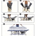 thumbnail image 3 of (Outdoor Only) 75-inch Portable Foldable Outdoor Camping Cot equipped with soft removable two-tone pearl cotton mattress, adjustable reclining camping sleeping bed specially designed for adults. Comp, 3 of 9