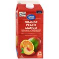 thumbnail image 1 of Great Value Orange Peach Mango 100% Juice & Purée Blend from Concentrate and Other Ingredients, 1 of 5