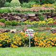 thumbnail image 5 of Kurmntregon Do Not Pick The Flowers Sign With Stake Keep Off Flowers Yard Sign Round 9.2inch Wildflowers Lawn Aluminum Garden Sign Farm Outdoor Decoration Sign, 5 of 7