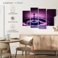 thumbnail image 4 of Elephant Stock Dark Metallic Red Wall Art - Horizontal Multi Panel Canvas - Living Room Wall Decor - Nature Multi Panel - Purple And Blue Decor By Heidi Westum - 24" x 14", 4 of 4