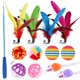 thumbnail image 1 of Purple 13 unids/set interactivo gato pluma campana juguete gato varita surtido gato Teaser, 1 of 4