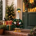thumbnail image 5 of Eagokdc Christmas Porch Goose Clothes Yard Goose Statue Dresses Costume, Garden Goose Garment for Lawn Patio 23" Statue Party Holiday Ornaments, 5 of 7