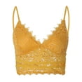 thumbnail image 4 of CHGBMOK Womens Sexy Lace Bralettes Adjustable Strap V Neck Everyday Bra Vest Crop Underwear Camisole, 4 of 6