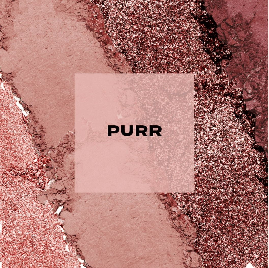 Hard Candy, Moods Shadow Palette, 4 teintes monochromes audacieuses et modulables, PURR, 0,10 oz 3g