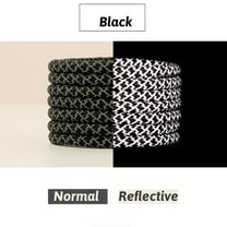 2 Pairs Round Shoe Laces Reflective Shoe Laces for Sneakers, Boots and Athletic Shoes, Shoe Strings, Boots, Work Boots & Hiking Shoes - 47 inch / 120CM