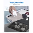 thumbnail image 2 of Adaptador de Enchufe LENCENT Blanco con 4 Salidas CA y 4 Puertos USB para Viaje de México a Australi, 2 of 7