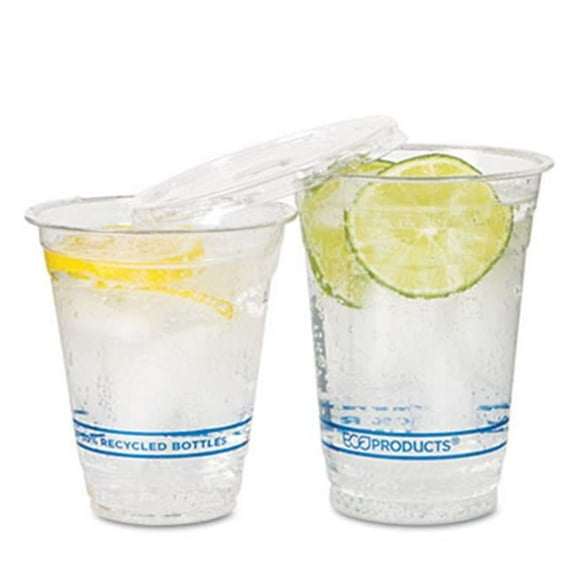 Eco-Products  Recycled Content Clear Plastic Cold Drink Cups- 14 oz.- Clear- 1000/Carton