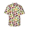thumbnail image 3 of Haiem Colorful Fruits Printed Hawaiian Shirt for Men - Men’s Casual Beach Summer Shirts - Stretch Fabric with Modern Fit-X-Large, 3 of 9
