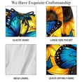 thumbnail image 4 of luoweisi Men's Beach Shorts Quick Dry Swim Trunks with Mesh Lining Sunflower Butterfly L, 4 of 5