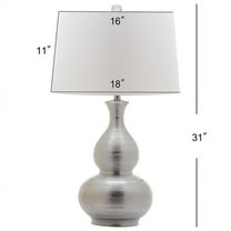 Safavieh Cahaba 31 in. H Metallic Table Lamp, Silver
