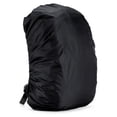 thumbnail image 3 of Funda impermeable negra para mochila - Protector contra la lluvia - Funda para bolsa de viaje - Impermeable para mochila escolar - 45L - Negro - Paquete de 2, 3 of 5