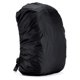 thumbnail image 3 of Funda impermeable negra para mochila - Protector contra la lluvia - Funda para bolsa de viaje - Impermeable para mochila escolar - 45L - Negro - Paquete de 2, 3 of 5