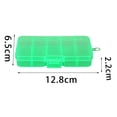 thumbnail image 5 of 10 Rejilla de Plástico para Joyería, Caja de Almacenamiento Extraíble, Contenedor para Pendientes, Separadores Ajustables Portátiles, Rectángulo Verde Yinane Estuche para almacenamiento de pendientes, 5 of 5