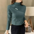 thumbnail image 4 of Womens Fleece Tops, Solid Color Long Sleeve Double Sided Fleece, Women's Base Layer, 4 of 6
