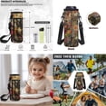 thumbnail image 6 of Bulopur Black Cat Print Kids Backpack Set 4 Pcs Floral Breathable Kids School Bag with Lunch Box, Pencil Case and Water Bottle Cover for Cat Lover Girls, 6 of 7