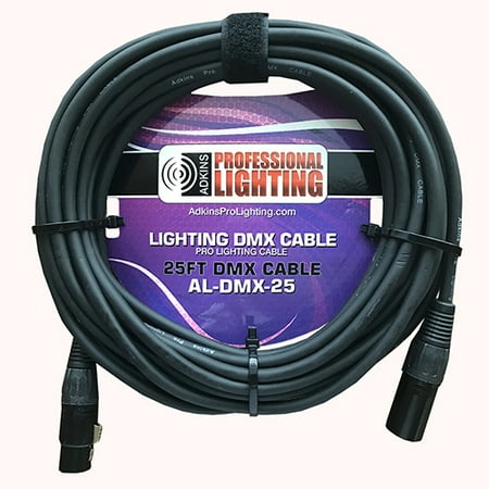 dmx cable 25 foot lighting dmx cable adkins professional