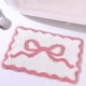 thumbnail image 4 of Alfombra de felpa con lazo rosa para San Valentín | Felpudo antideslizante de poliéster suave para dormitorio | Decoración romántica para niñas | Acogedor tapete para tocador, sala de estar, entrada, 4 of 7
