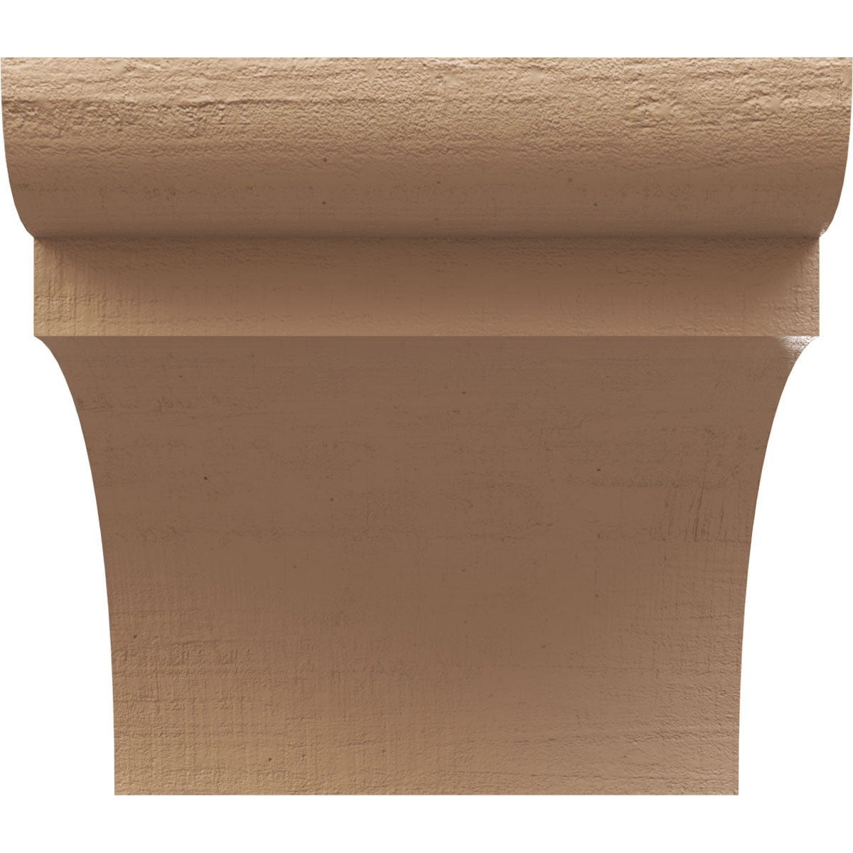 7"W x 7"D x 7"H Wide Yorktown Rough Cedar Woodgrain TimberThane Corbel, Primed Tan