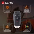 thumbnail image 4 of CCIYU X 2 Flip Key Fob with Key Blade 4 buttons Replacement for 13 14 15 16 for Ford for Fusion Series with FCC N5F-A08TAA, 4 of 6