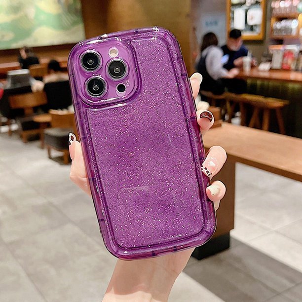 Carcasa Simple Samsung Galaxy A13 5G A04S A72 A52 A52S 4G 5G A32 A22 4G M32 M22 Funda De Teléfono Transparente Pareja De Jabón Móvil Bolsillo De Aire Cubierta Trasera Suave TPU Con Purpurina Papel Gao Jiahui unisex