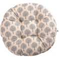 thumbnail image 1 of Cojín Para silla NQ redondo estampado de flores 40 cm algodón y lino elefante, 1 of 1
