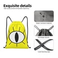 thumbnail image 5 of Mochila con cordón de dibujos animados de Bill Cipher Eye Gravity Falls, mochila deportiva para gimnasio, bolsas de cuerda para correr, 5 of 5