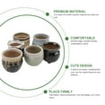 thumbnail image 3 of WHAMVOX  6 Pcs Small Plant Pot Ceramic Flowerpot Succulent Home Decoration, 3 of 8